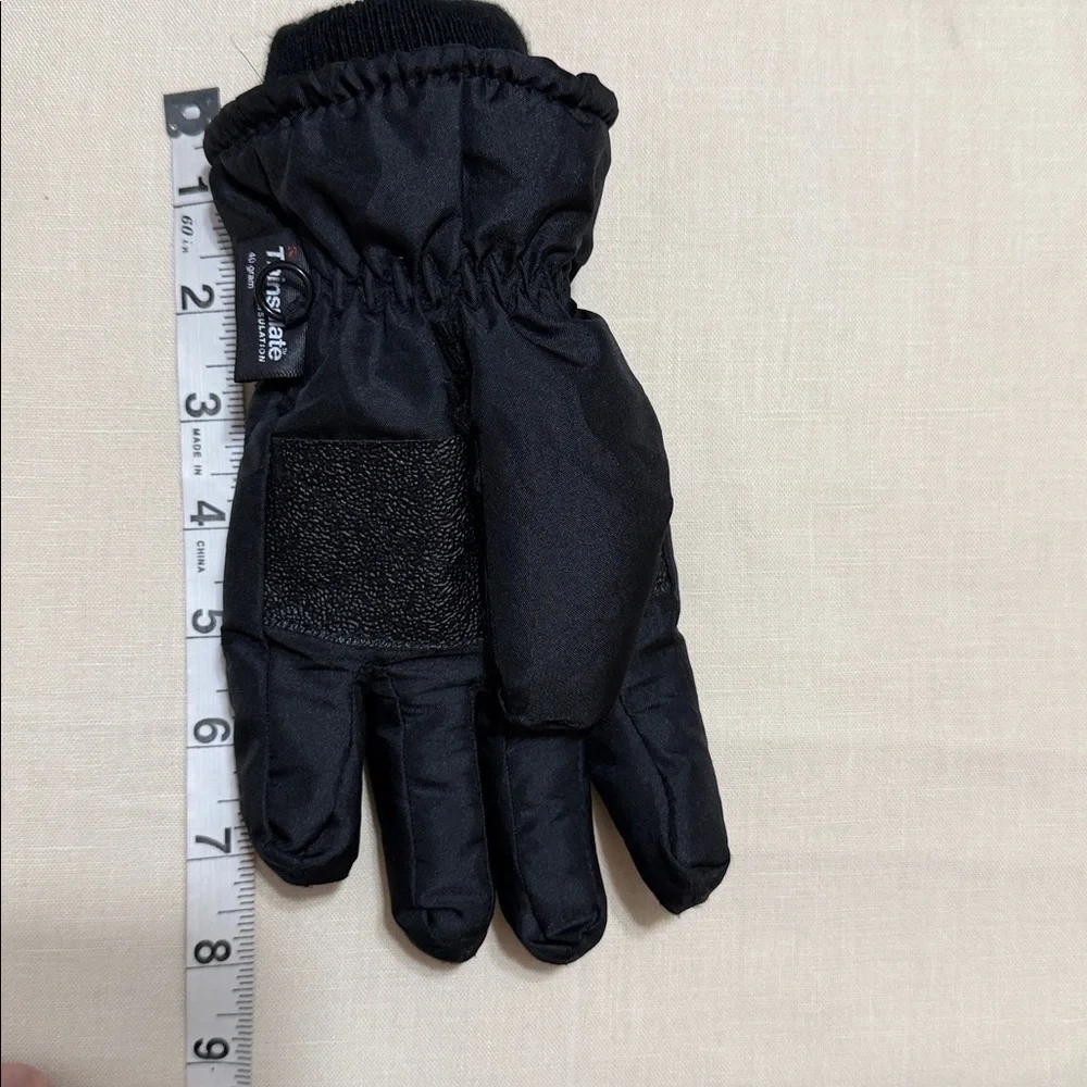 3M Thinsulate Kid Child S/M Black Insulated Snow Ski Gloves